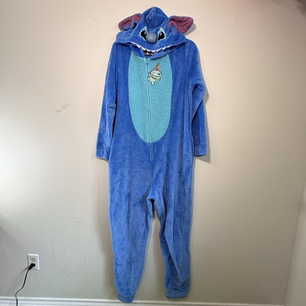 Disney Stitch Sleepsuit BodySuit One Piece Adult  Pajamas Size XL